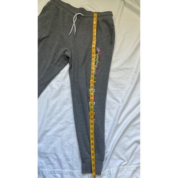 Super Mario Mariokart Sweatpants Jogger Womens Large Drawstring Rainbow Road - Picture 7 of 9